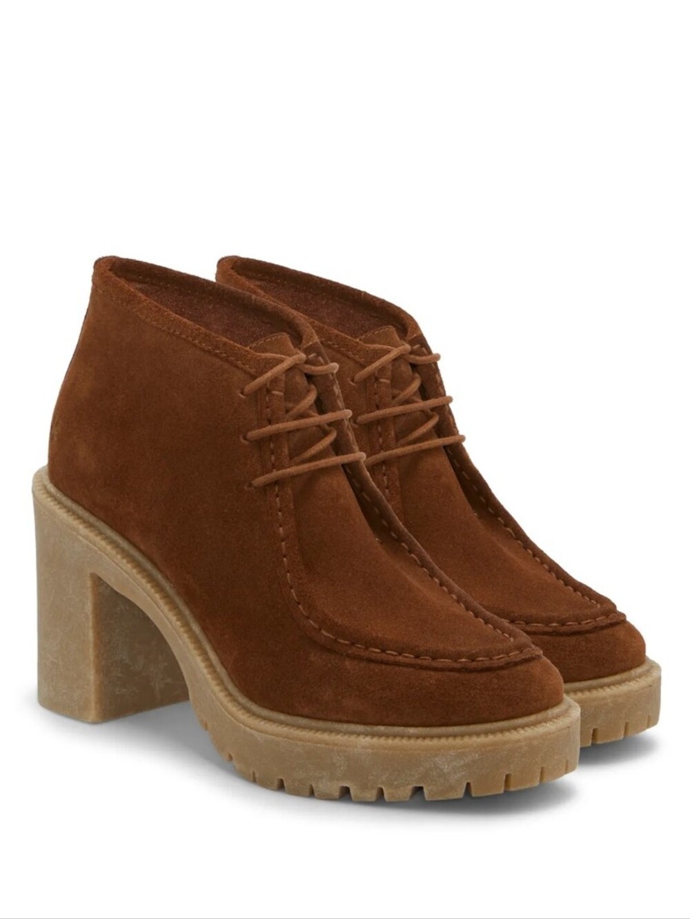 Lucky Brand Hollia Heeled Bootie - Light Brown 100% Leather Suede - Size  7.5